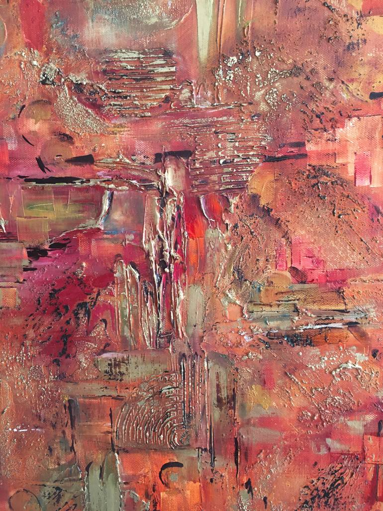 Original Abstract Cities Painting by Diana Malivani