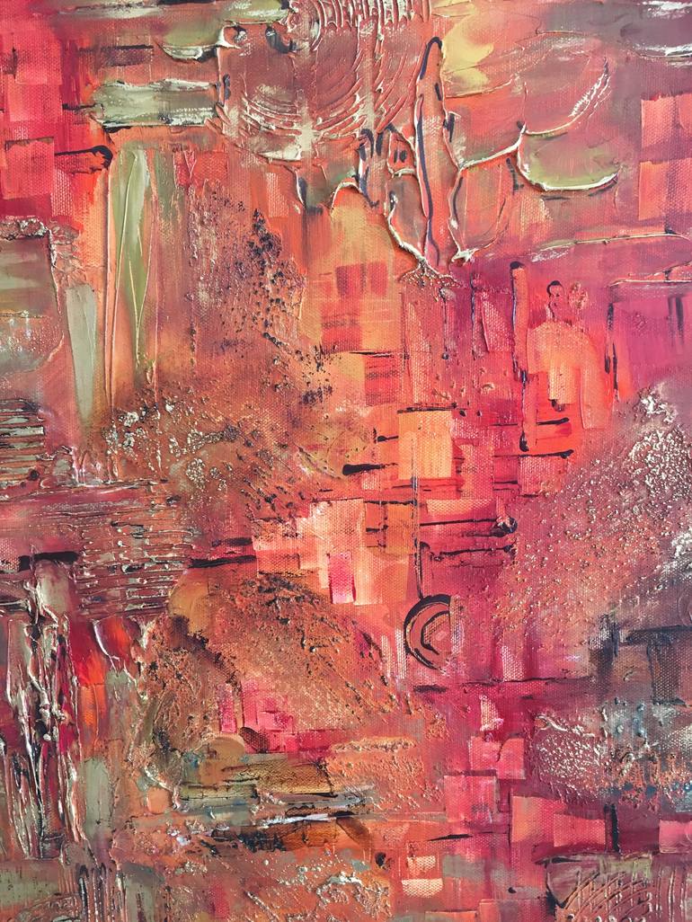 Original Abstract Cities Painting by Diana Malivani