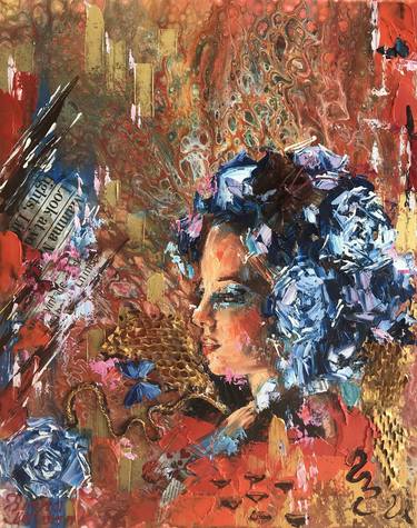 Original Abstract Portrait Paintings by Diana Malivani