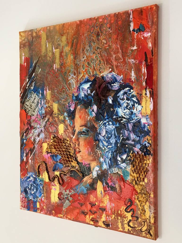 Original Abstract People Painting by Diana Malivani