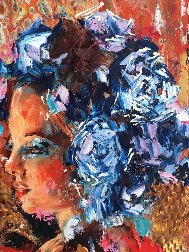 Original Abstract People Painting by Diana Malivani