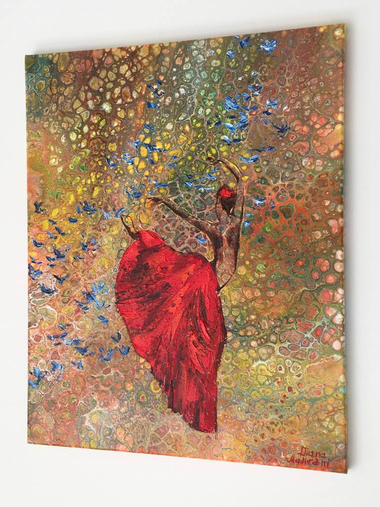 Original Abstract Performing Arts Painting by Diana Malivani