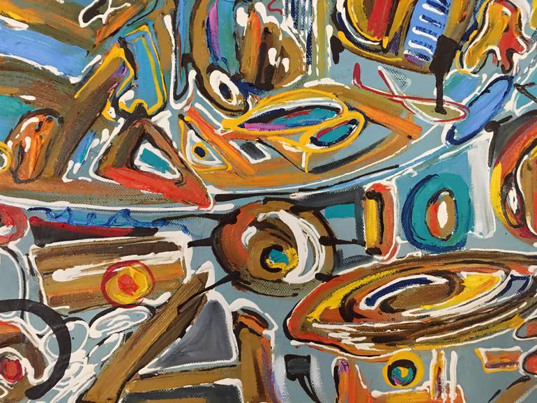 Original Abstract Politics Painting by Diana Malivani