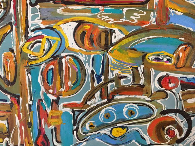 Original Abstract Politics Painting by Diana Malivani