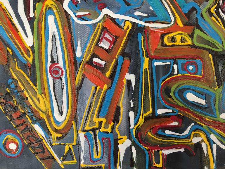 Original Abstract Politics Painting by Diana Malivani