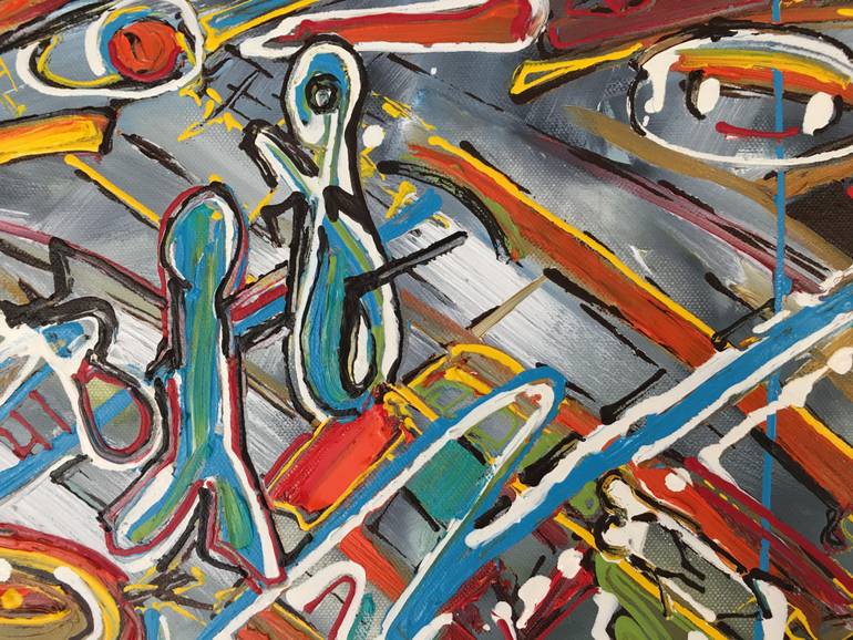 Original Abstract Politics Painting by Diana Malivani