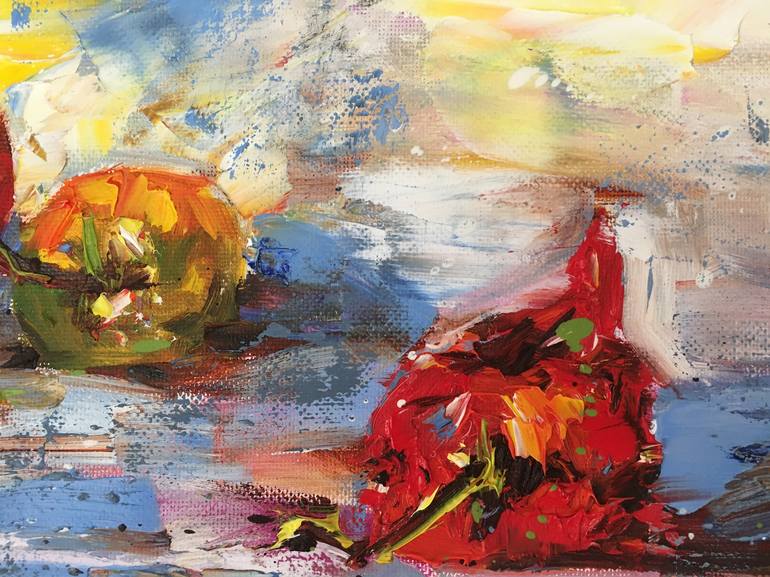 Original Impressionism Still Life Painting by Diana Malivani