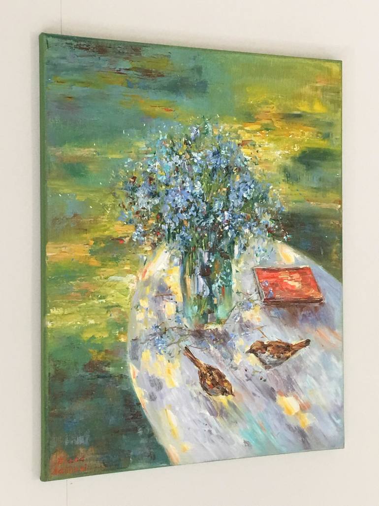 Original Impressionism Still Life Painting by Diana Malivani