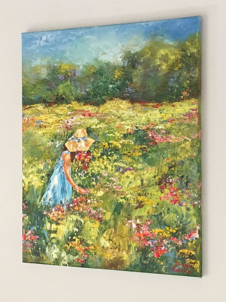 Original Impressionism People Painting by Diana Malivani