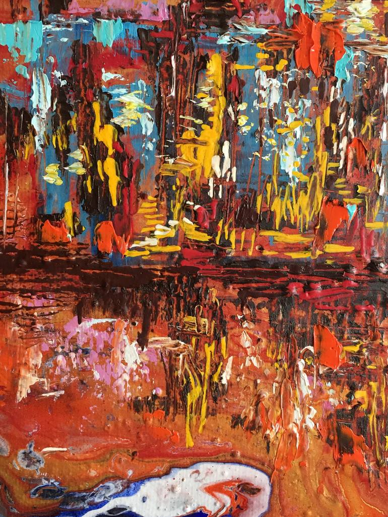 Original Abstract Time Painting by Diana Malivani
