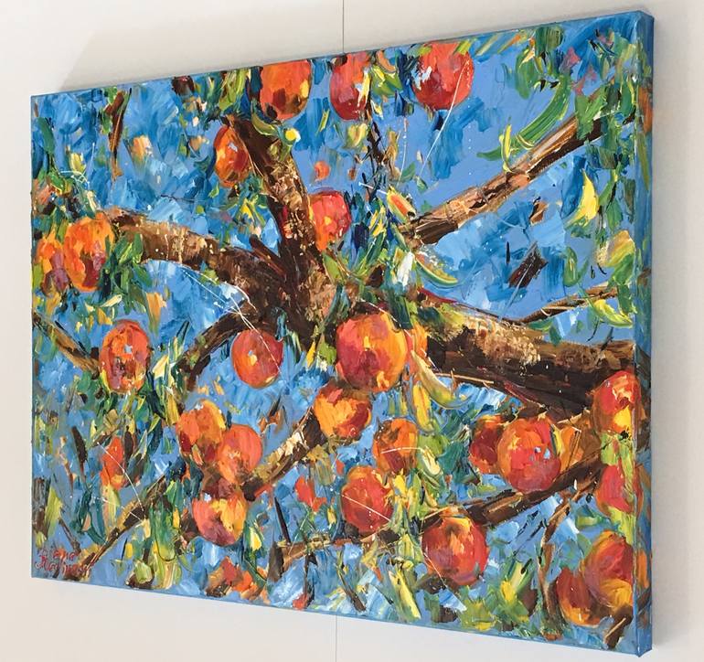 Original Impressionism Garden Painting by Diana Malivani