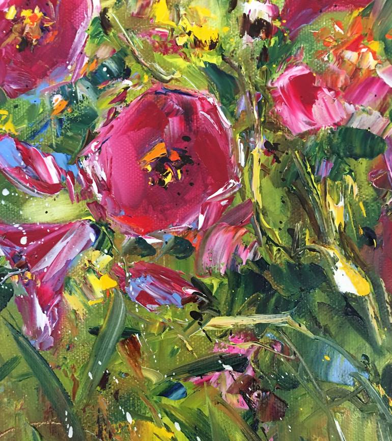 Original Floral Painting by Diana Malivani