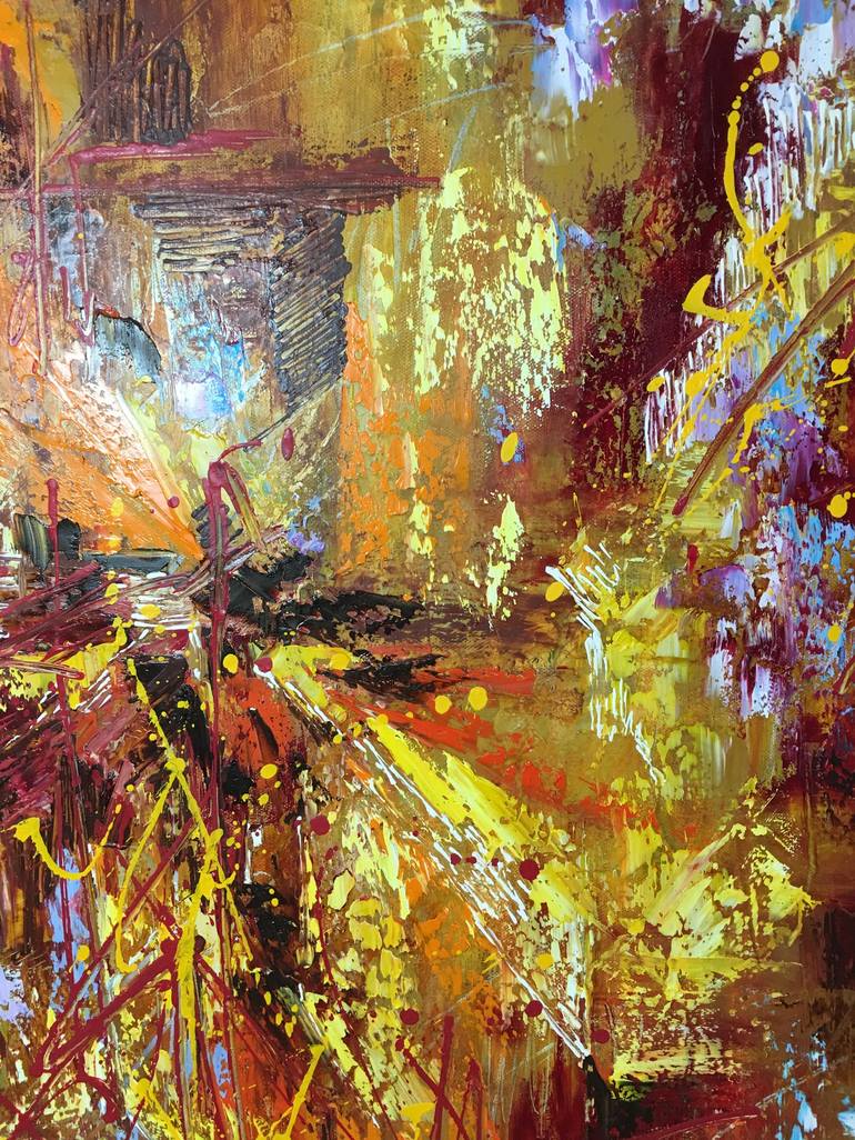 Original Abstract Music Painting by Diana Malivani