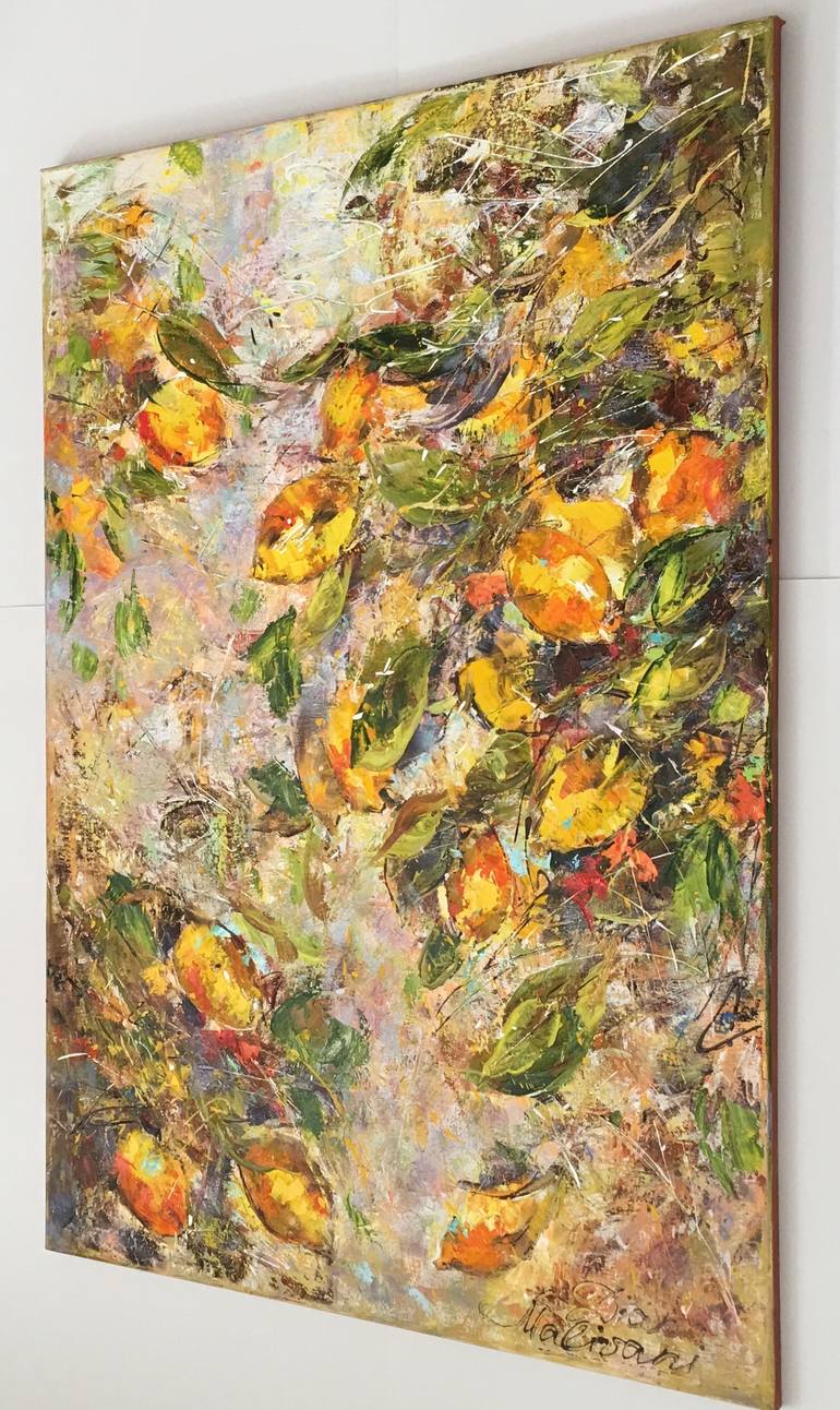 Original Impressionism Garden Painting by Diana Malivani