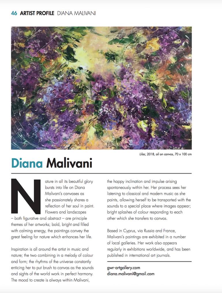 Original Impressionism Garden Painting by Diana Malivani