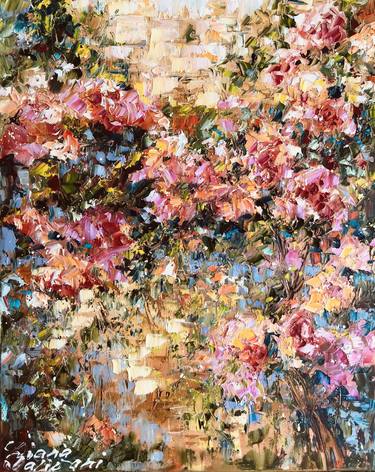 Original Impressionism Garden Paintings by Diana Malivani