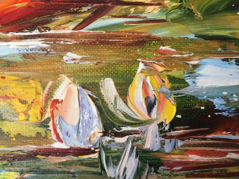 Original Impressionism Fish Painting by Diana Malivani