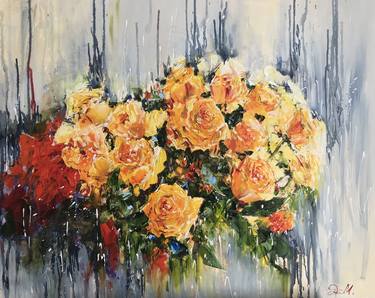 Original Impressionism Floral Paintings by Diana Malivani