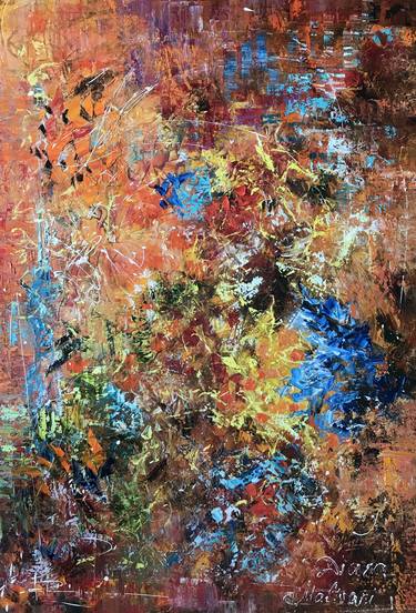 Original Abstract Expressionism Abstract Paintings by Diana Malivani