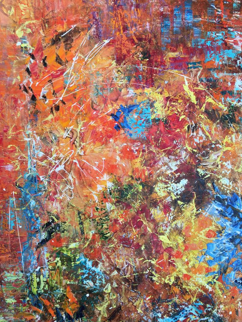 Original Abstract Expressionism Abstract Painting by Diana Malivani