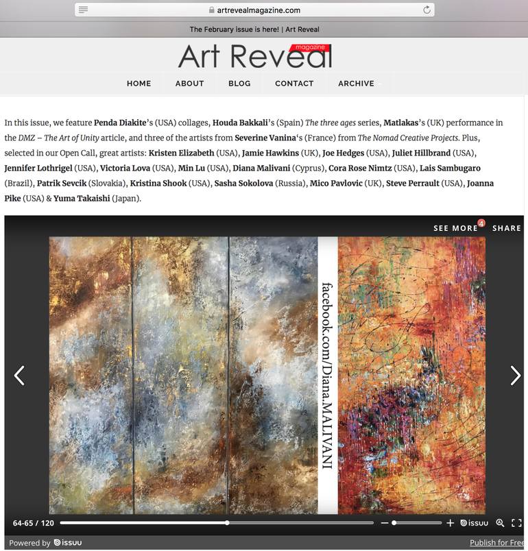 Original Abstract Music Painting by Diana Malivani