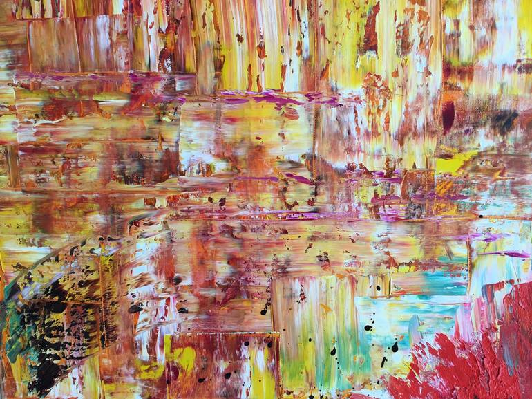 Original Abstract Expressionism Floral Painting by Diana Malivani