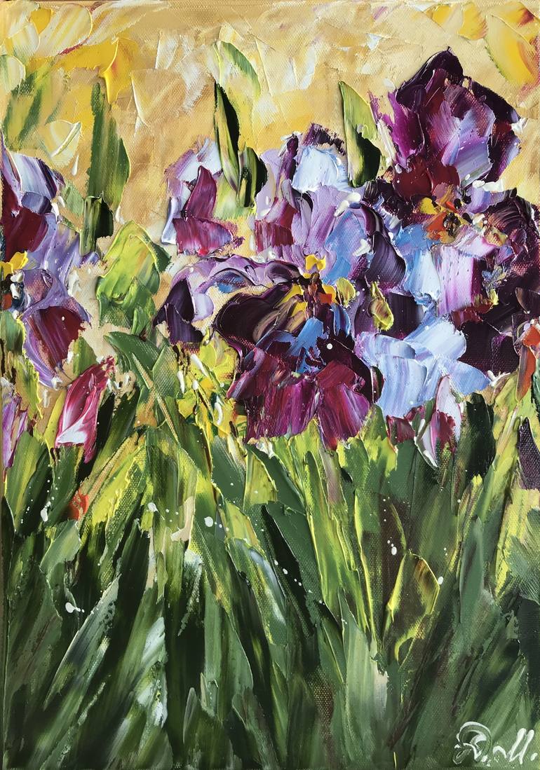 Iris Painting by Diana Malivani | Saatchi Art