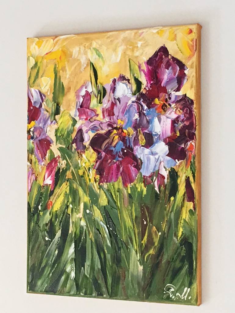 Original Impressionism Garden Painting by Diana Malivani