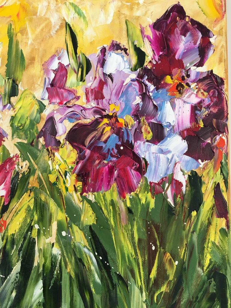 Iris Painting by Diana Malivani | Saatchi Art