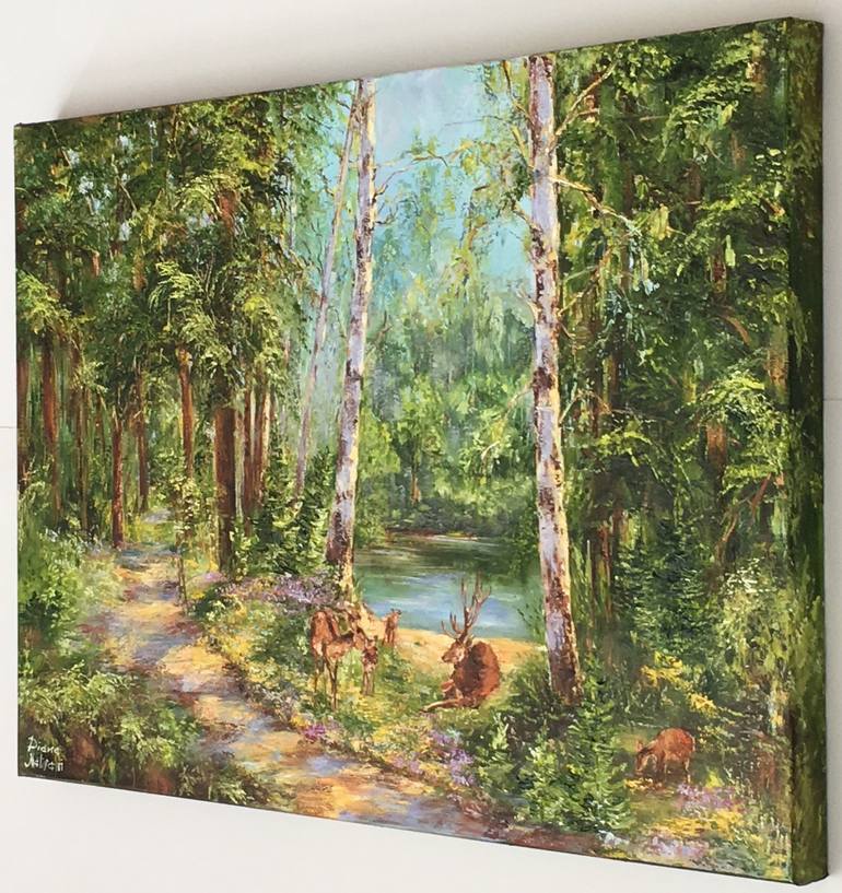 Original Impressionism Landscape Painting by Diana Malivani