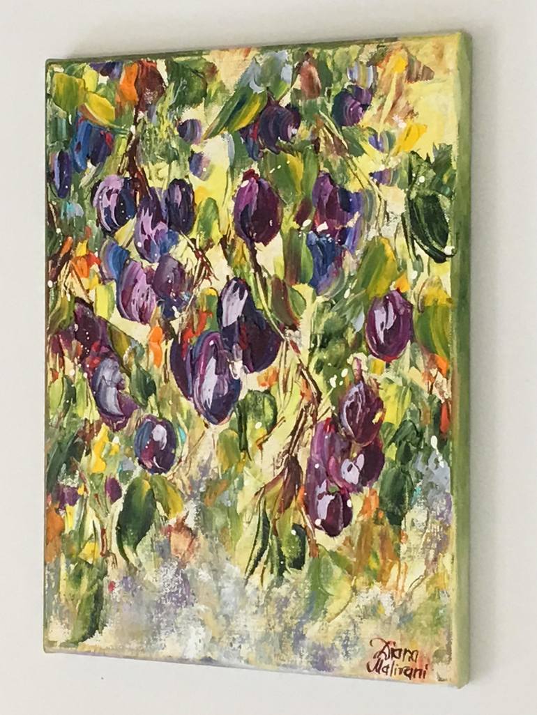 Original Impressionism Garden Painting by Diana Malivani