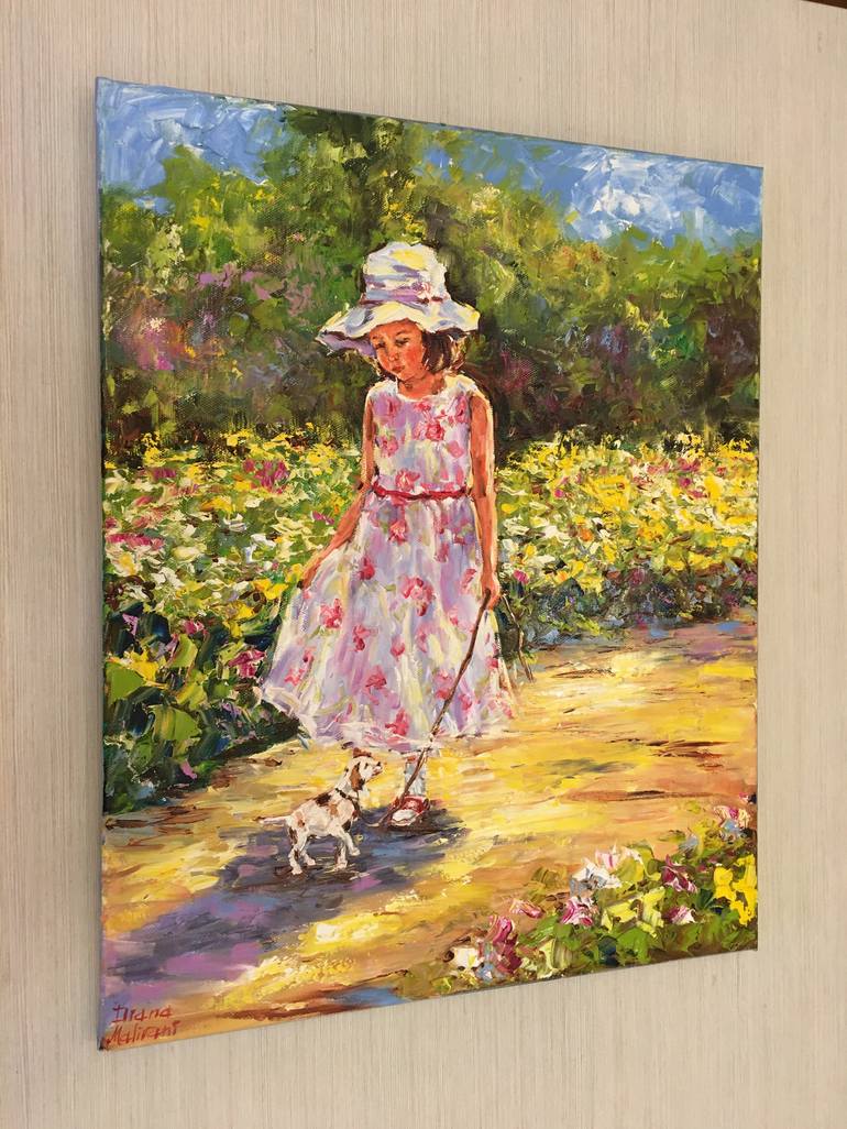 Original Impressionism People Painting by Diana Malivani