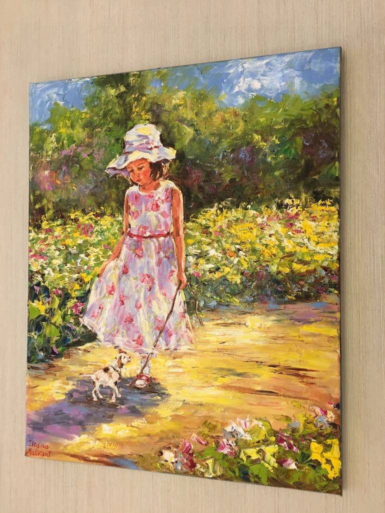 Original Impressionism People Painting by Diana Malivani