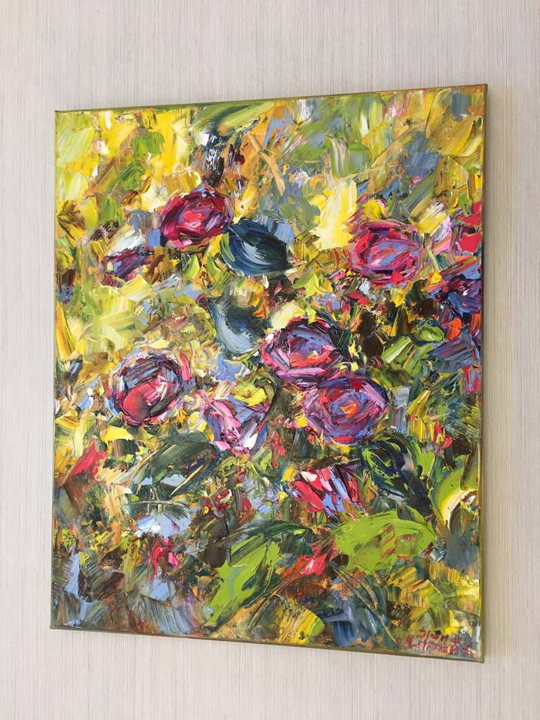 Original Impressionism Botanic Painting by Diana Malivani