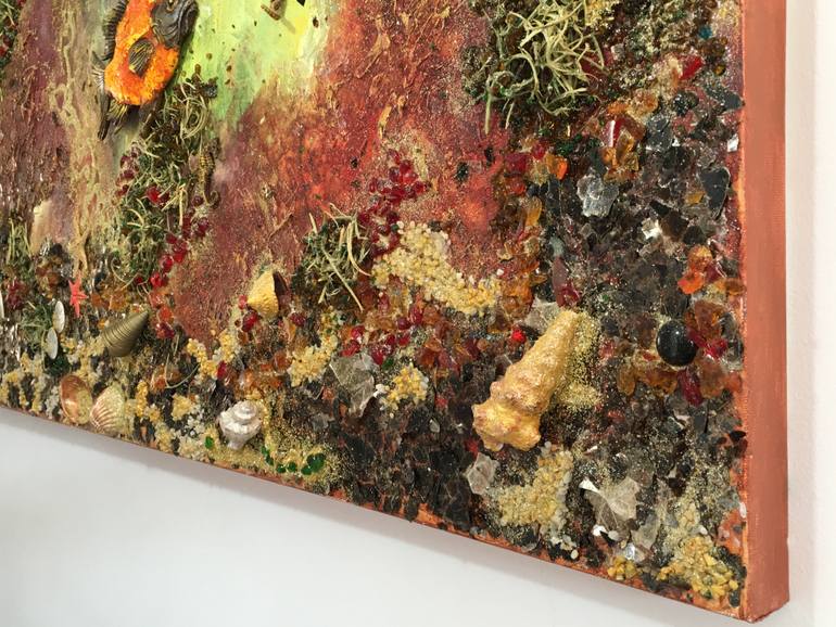 Original Abstract Seascape Collage by Diana Malivani