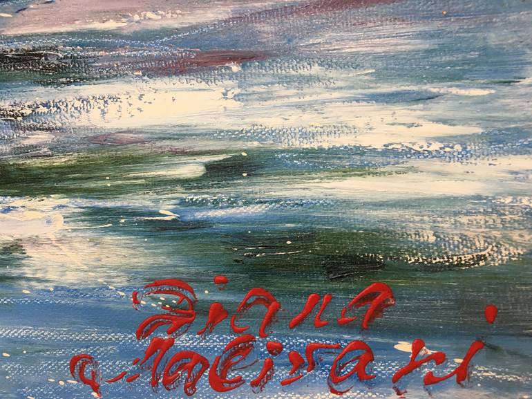 Original Impressionism Seascape Painting by Diana Malivani