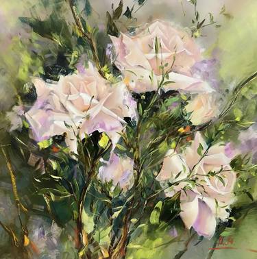 Print of Impressionism Floral Paintings by Diana Malivani