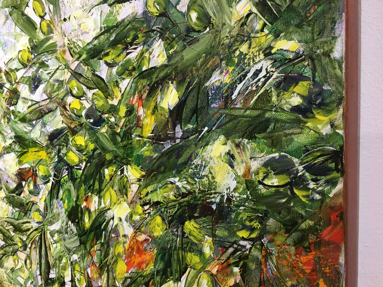 Original Impressionism Garden Painting by Diana Malivani