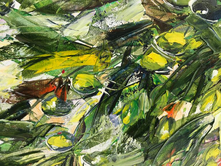 Original Impressionism Garden Painting by Diana Malivani