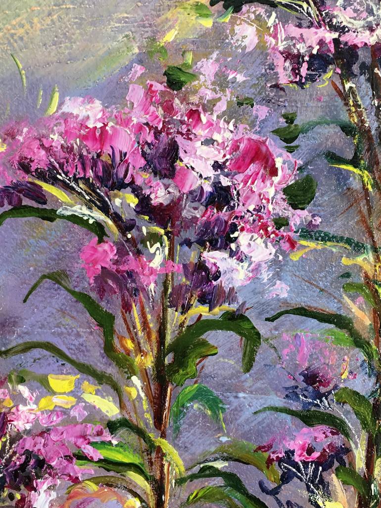 Original Impressionism Floral Painting by Diana Malivani