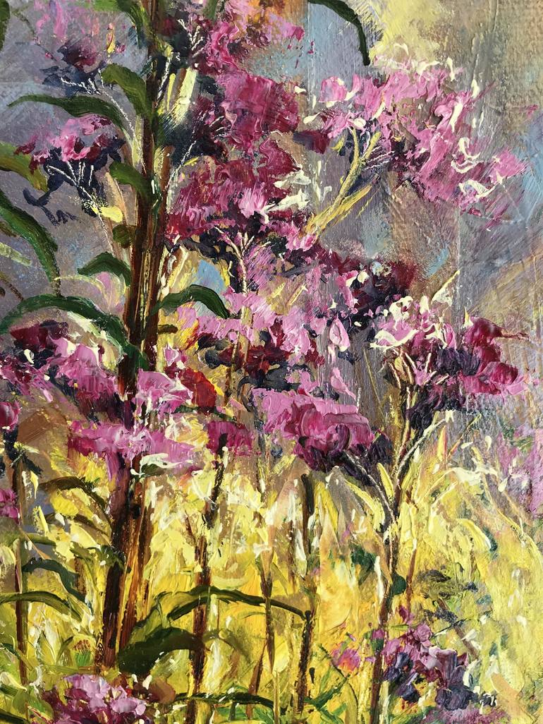 Original Impressionism Floral Painting by Diana Malivani