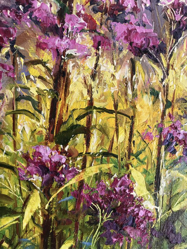 Original Impressionism Floral Painting by Diana Malivani