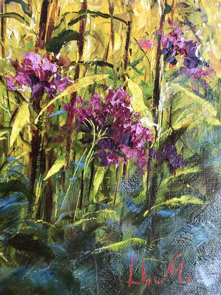 Original Impressionism Floral Painting by Diana Malivani