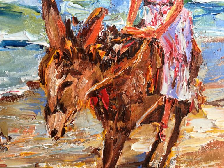 Original Impressionism Animal Painting by Diana Malivani