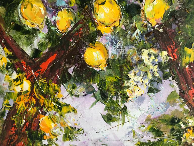 Original Impressionism Tree Painting by Diana Malivani