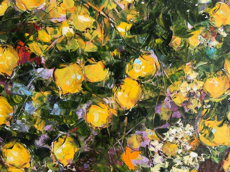Original Impressionism Tree Painting by Diana Malivani