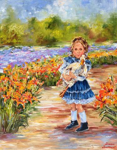 Original Impressionism Rural life Paintings by Diana Malivani