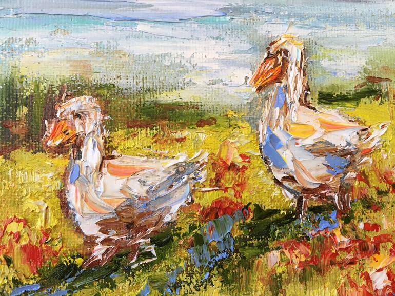 Original Impressionism Rural life Painting by Diana Malivani