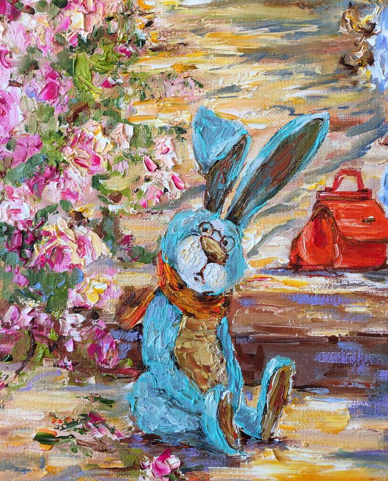 Original Impressionism Children Painting by Diana Malivani