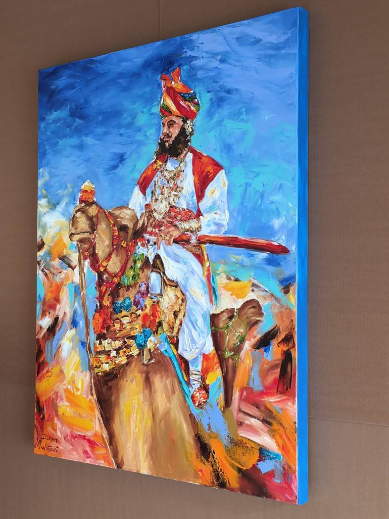 Original Impressionism Pop Culture/Celebrity Painting by Diana Malivani